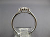ESTATE .72CT DIAMOND 18KT WHITE GOLD 3D CLASSIC FLOWER STAR LOVE RING