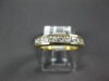 ESTATE 0.73CT DIAMOND 14KT WHITE GOLD 3D PRINCESS SEMI HEXAGON ANNIVERSARY RING