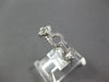 ESTATE .35CT DIAMOND 18KT WHITE GOLD 3D CLASSIC CIRCULAR LOVE KNOT ROPE FUN RING