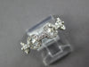 ESTATE .35CT DIAMOND 18KT WHITE GOLD 3D CLASSIC CIRCULAR LOVE KNOT ROPE FUN RING