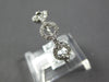 ESTATE .35CT DIAMOND 18KT WHITE GOLD 3D CLASSIC CIRCULAR LOVE KNOT ROPE FUN RING