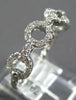 ESTATE .35CT DIAMOND 18KT WHITE GOLD 3D CLASSIC CIRCULAR LOVE KNOT ROPE FUN RING