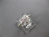 ESTATE .72CT DIAMOND 18KT WHITE GOLD 3D CLASSIC FLOWER STAR LOVE RING