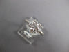 ESTATE .72CT DIAMOND 18KT WHITE GOLD 3D CLASSIC FLOWER STAR LOVE RING