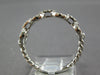 ESTATE .35CT DIAMOND 18KT WHITE GOLD 3D CLASSIC CIRCULAR LOVE KNOT ROPE FUN RING