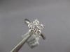 ESTATE .72CT DIAMOND 18KT WHITE GOLD 3D CLASSIC FLOWER STAR LOVE RING