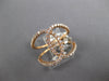 ESTATE LARGE .47CT DIAMOND 18KT ROSE GOLD 3D CLASSIC LOVE KNOT FUN RING