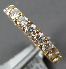 2.68CT DIAMOND 18K ROSE GOLD SHARED PRONG DOUBLE SIDED ETERNITY ANNIVERSARY RING