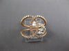 ESTATE LARGE .47CT DIAMOND 18KT ROSE GOLD 3D CLASSIC LOVE KNOT FUN RING
