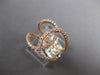 ESTATE LARGE .47CT DIAMOND 18KT ROSE GOLD 3D CLASSIC LOVE KNOT FUN RING
