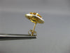 LARGE 2.52CT DIAMOND & AAA CITRINE 14KT YELLOW GOLD 3D ROUND HALO STUD EARRINGS