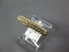 .72CT DIAMOND 18KT YELLOW GOLD 3D CLASSIC 3 ROW PAVE WEDDING ANNIVERSARY RING