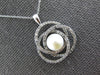 .50CT DIAMOND & AAA SOUTH SEA PEARL 14KT WHITE GOLD LOVE KNOT INFINITY PENDANT