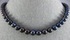 AAA TAHITIAN PEARL 14KT WHITE GOLD 3D CLASSIC 8mm FILIGREE LOCK NECKLACE #22240