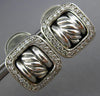 1.30CT DIAMOND 925 SILVER FILIGREE CLIP ON HANGING DAVID YURMAN EARRINGS #27038