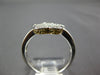 WIDE .37CT WHITE & CANARY DIAMOND 18K 2 TONE GOLD 6 LEAF CLOVER FLOWER LOVE RING