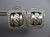 1.30CT DIAMOND 925 SILVER FILIGREE CLIP ON HANGING DAVID YURMAN EARRINGS #27038