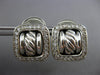 1.30CT DIAMOND 925 SILVER FILIGREE CLIP ON HANGING DAVID YURMAN EARRINGS #27038