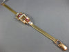 ANTIQUE CHALET .95 DIAMOND & AAA RUBY 14KT TRI COLOR GOLD ART DECO WATCH #2291
