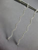 LARGE 1.0CT DIAMOND 14KT WHITE GOLD 3D CLASSIC ELONGATED WAVE HANGING EARRINGS