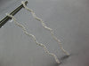 LARGE 1.0CT DIAMOND 14KT WHITE GOLD 3D CLASSIC ELONGATED WAVE HANGING EARRINGS