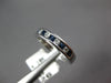 .63CT DIAMOND & AAA SAPPHIRE 18KT WHITE GOLD 3D CHANNEL WEDDING ANNIVERSARY RING