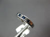 .63CT DIAMOND & AAA SAPPHIRE 18KT WHITE GOLD 3D CHANNEL WEDDING ANNIVERSARY RING