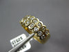 WIDE .56CT DIAMOND 14KT YELLOW GOLD 3D 2 ROW INFINITY S DESIGN ANNIVERSARY RING