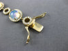 LARGE 11.99CT DIAMOND & AAA OPAL 14KT YELLOW GOLD HALO FILIGREE TENNIS BRACELET