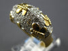 ESTATE WIDE .88CT DIAMOND 18KT YELLOW GOLD 3D CLASSIC MULTI BUTTERFLY LOVE RING