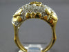 ESTATE WIDE .88CT DIAMOND 18KT YELLOW GOLD 3D CLASSIC MULTI BUTTERFLY LOVE RING