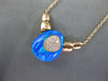 LARGE .15CT DIAMOND & AAA OPAL 14K ROSE GOLD FILIGREE TEAR DROP V SHAPE NECKLACE