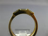 WIDE .58CT DIAMOND 14KT YELLOW GOLD 3D 2 ROW BAGUETTE WEDDING ANNIVERSARY RING