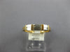 WIDE .58CT DIAMOND 14KT YELLOW GOLD 3D 2 ROW BAGUETTE WEDDING ANNIVERSARY RING
