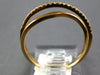 ESTATE .18CT DIAMOND 18KT ROSE GOLD 3D CLASSIC CRISS CROSS INFINITY LOVE RING