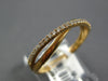 ESTATE .18CT DIAMOND 18KT ROSE GOLD 3D CLASSIC CRISS CROSS INFINITY LOVE RING