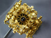 ANTIQUE EXTRA LARGE 3CT AAA GARNET 18K YELLOW GOLD OPEN FILIGREE BRACELET #27091
