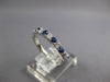 .60CT DIAMOND & AAA SAPPHIRE 18KT WHITE GOLD 3D SEMI ETERNITY ANNIVERSARY RING
