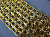 ANTIQUE EXTRA LARGE 3CT AAA GARNET 18K YELLOW GOLD OPEN FILIGREE BRACELET #27091