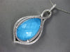 LARGE 10.28CT DIAMOND & AAA SKY BLUE SHELL QUARTZ 14KT WHITE GOLD LOVE PENDANT