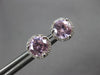 ESTATE 2.1CT DIAMOND & AAA PINK QUARTZ 14K WHITE GOLD HALO MARTINI STUD EARRINGS