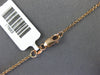 LARGE .17CT DIAMOND & AAA OPAL 14K ROSE GOLD FILIGREE TEAR DROP V SHAPE NECKLACE