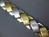 ESTATE WIDE & LONG 14KT 2 TONE GOLD CLASSIC MATTE & SHINY X LOVE BRACELET #27089