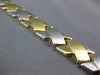 ESTATE WIDE & LONG 14KT 2 TONE GOLD CLASSIC MATTE & SHINY X LOVE BRACELET #27089