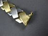 ESTATE WIDE & LONG 14KT 2 TONE GOLD CLASSIC MATTE & SHINY X LOVE BRACELET #27089