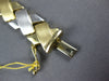 ESTATE WIDE & LONG 14KT 2 TONE GOLD CLASSIC MATTE & SHINY X LOVE BRACELET #27089