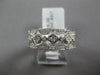 .82CT DIAMOND 18KT WHITE GOLD MULTI FLOWER SEMI ETERNITY STACKABLE FUN LOVE RING