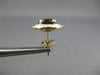 LARGE 2.50CT DIAMOND & AAA SMOKY TOPAZ 14KT YELLOW GOLD ROUND HALO STUD EARRINGS