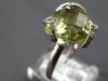 7.86CT DIAMOND & AAA LEMON QUARTZ 14K WHITE GOLD 3D TRILLION BUTTERFLY LOVE RING