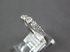 ESTATE .49CT DIAMOND 18KT WHITE GOLD GRADUATING SEMI ETERNITY ANNIVERSARY RING